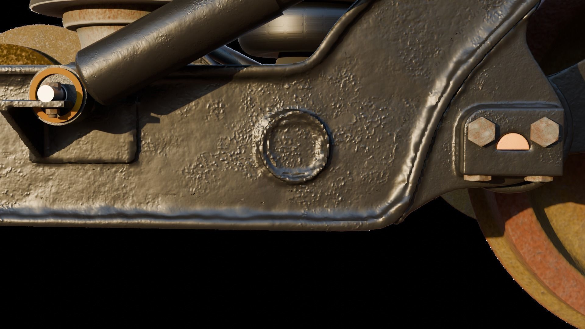 Train Bogie 3D model_2