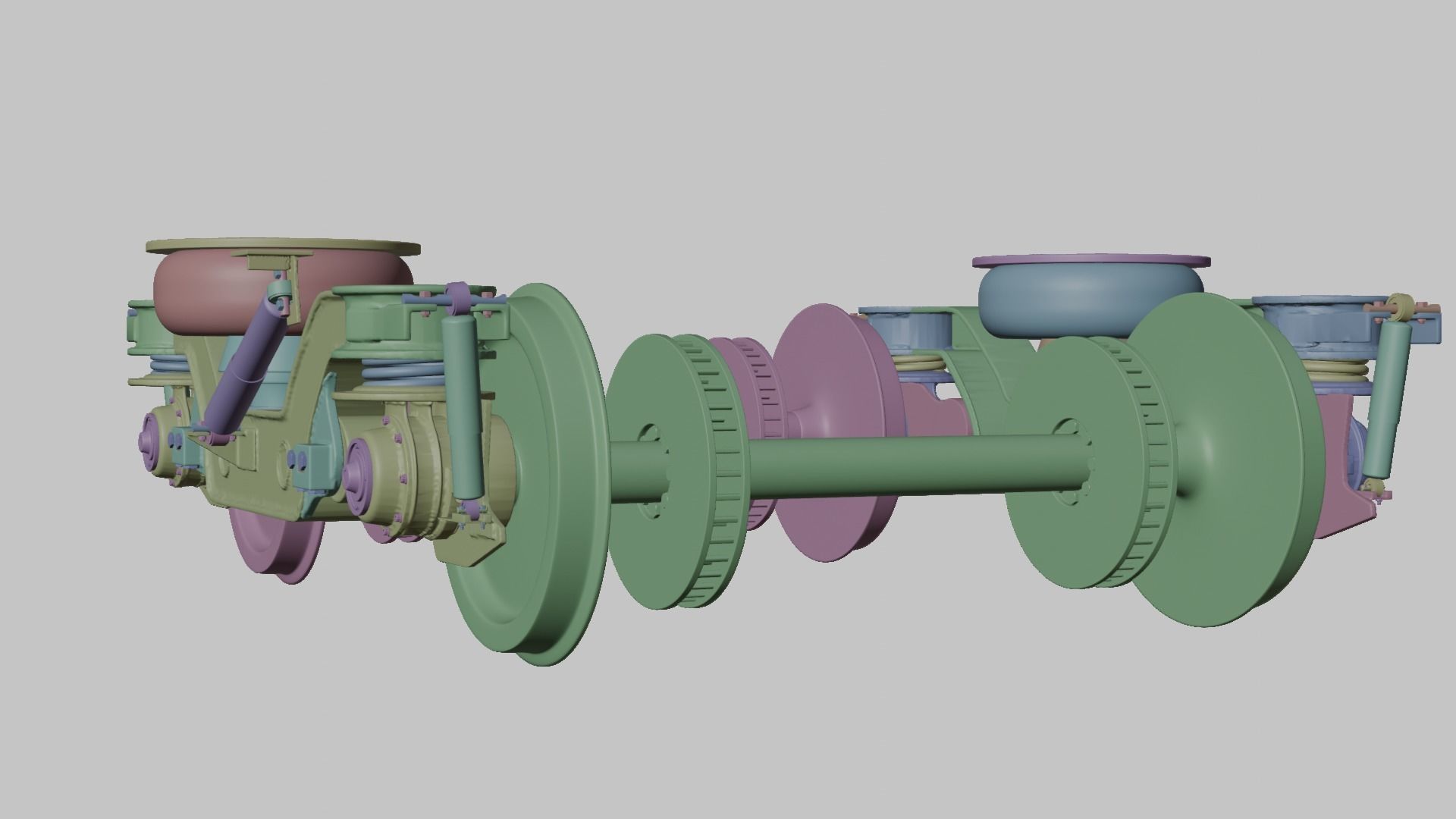 Train Bogie 3D model_10