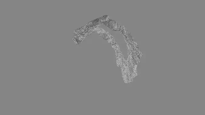 Dress collars scarves and necklaces decorated 3d models