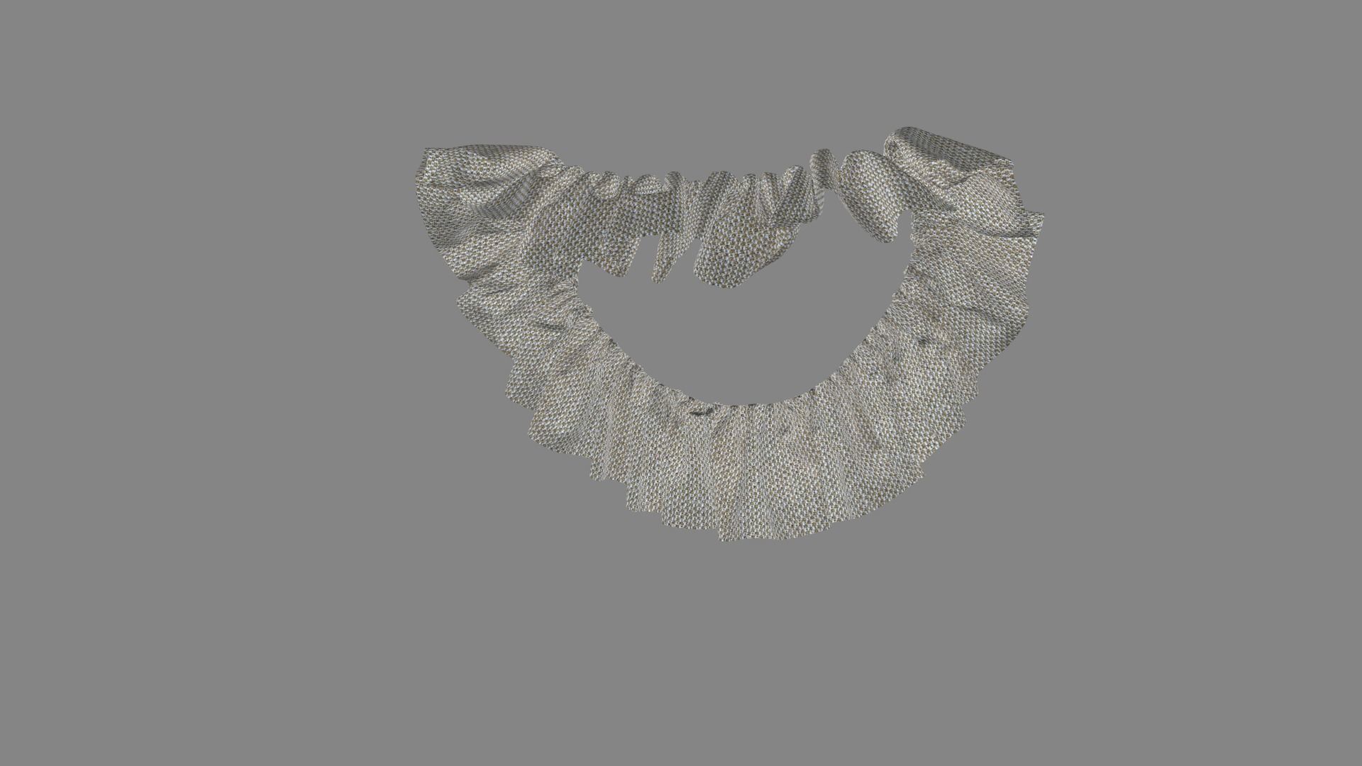 Dress collars scarves and necklaces decorated 3d models 3D model_4