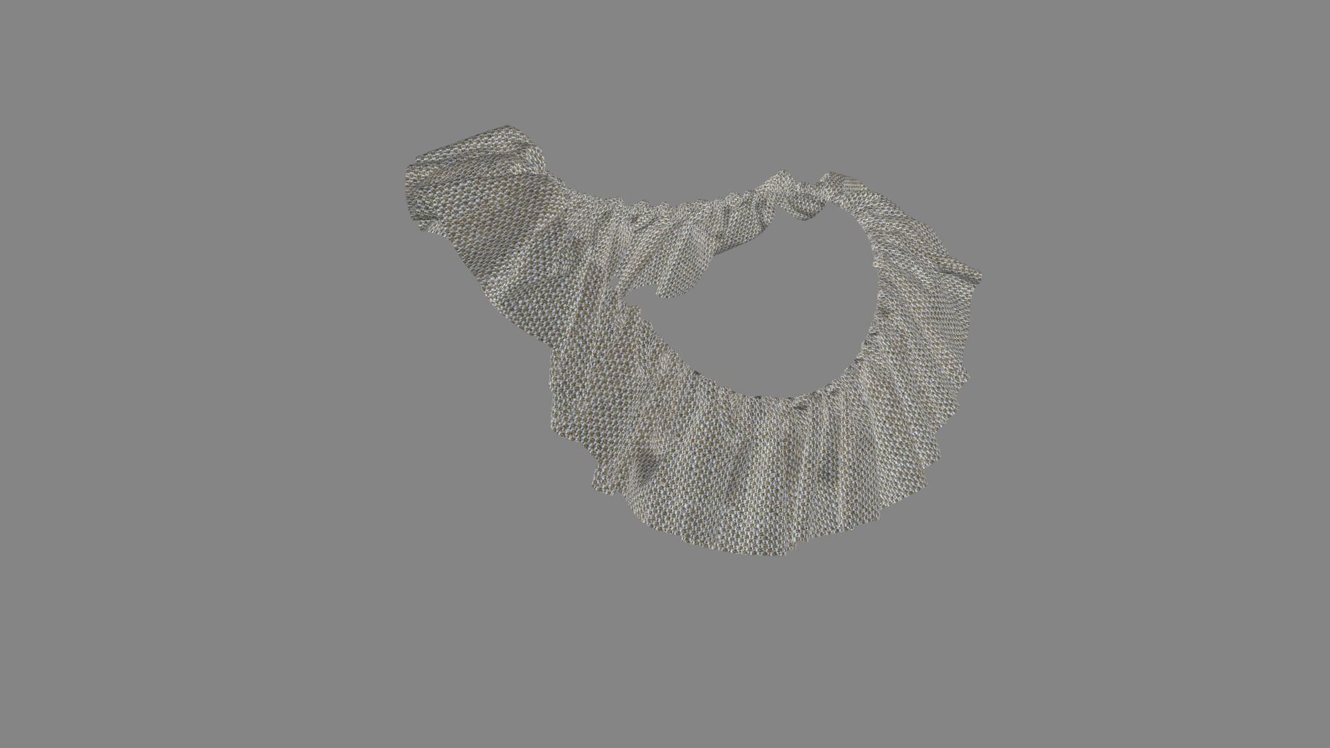 Dress collars scarves and necklaces decorated 3d models 3D model_6