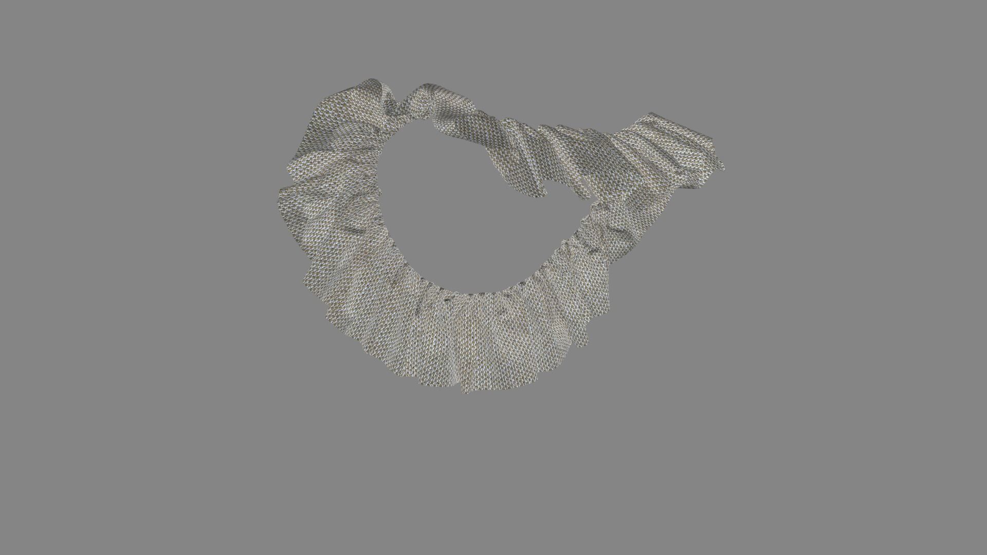 Dress collars scarves and necklaces decorated 3d models 3D model_3