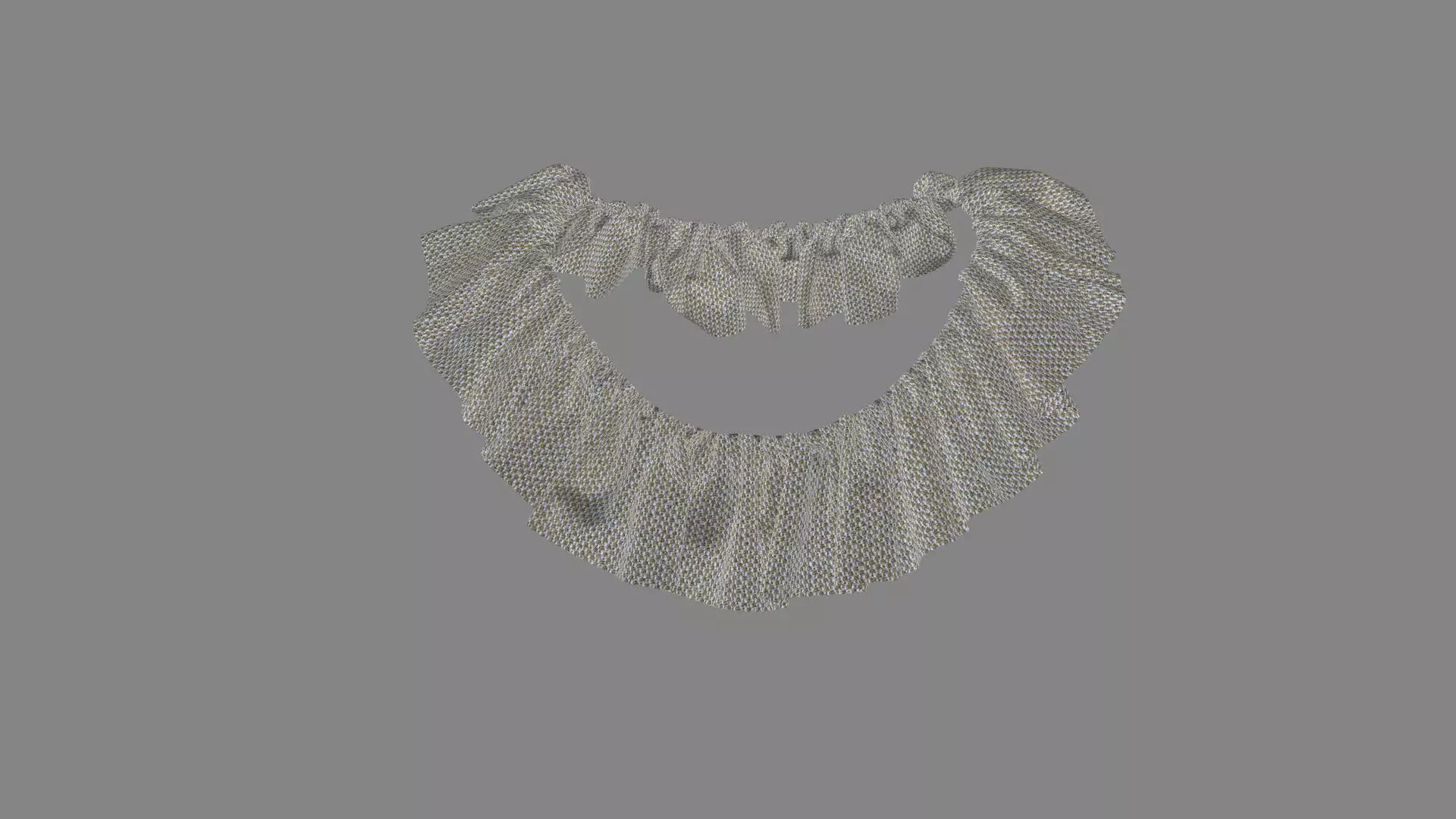 Dress collars scarves and necklaces decorated 3d models 3D model_0