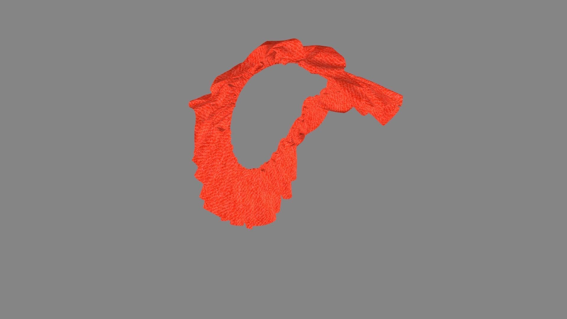 Dress collars scarves and necklaces decorated 3d models 3D model_3