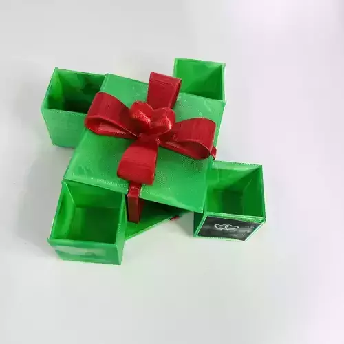 MECHANICAL ROTATING GIFT BOX - VALENTINE - CHRISTMAS BOX 3D print model