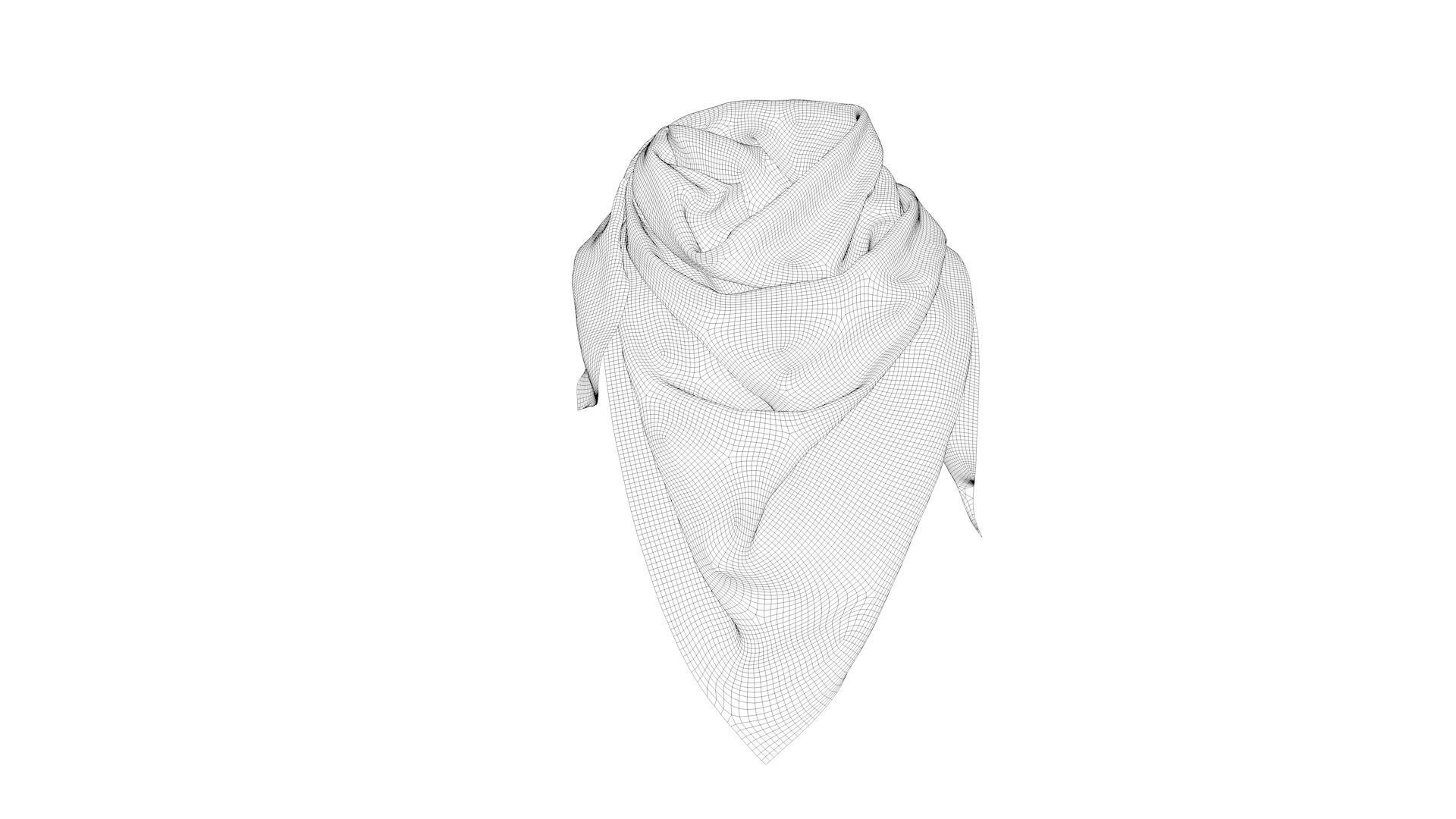 Dress collars scarves and necklaces decorated 3d models 3D model_7