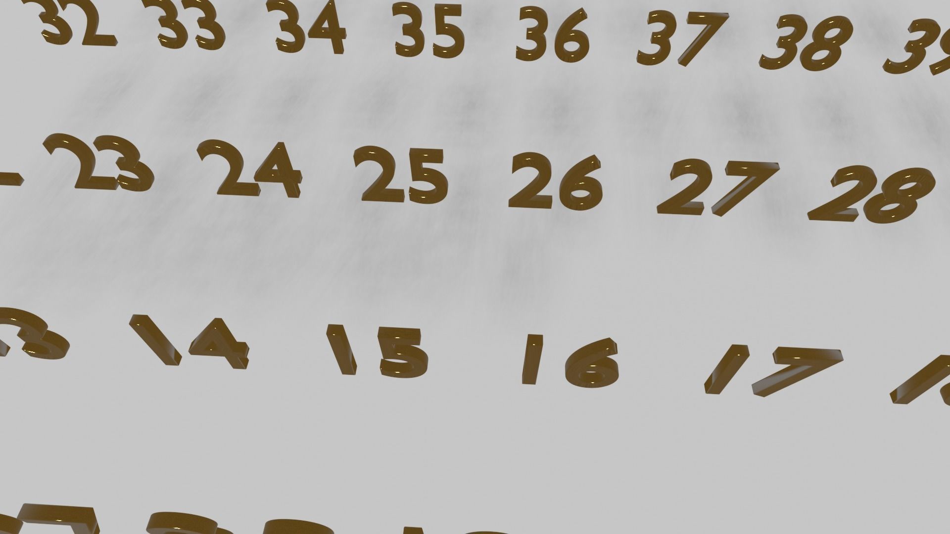 3D MODEL OF NUMBERS ONE TO HUNDRED free VR / AR / low-poly 3D model ...