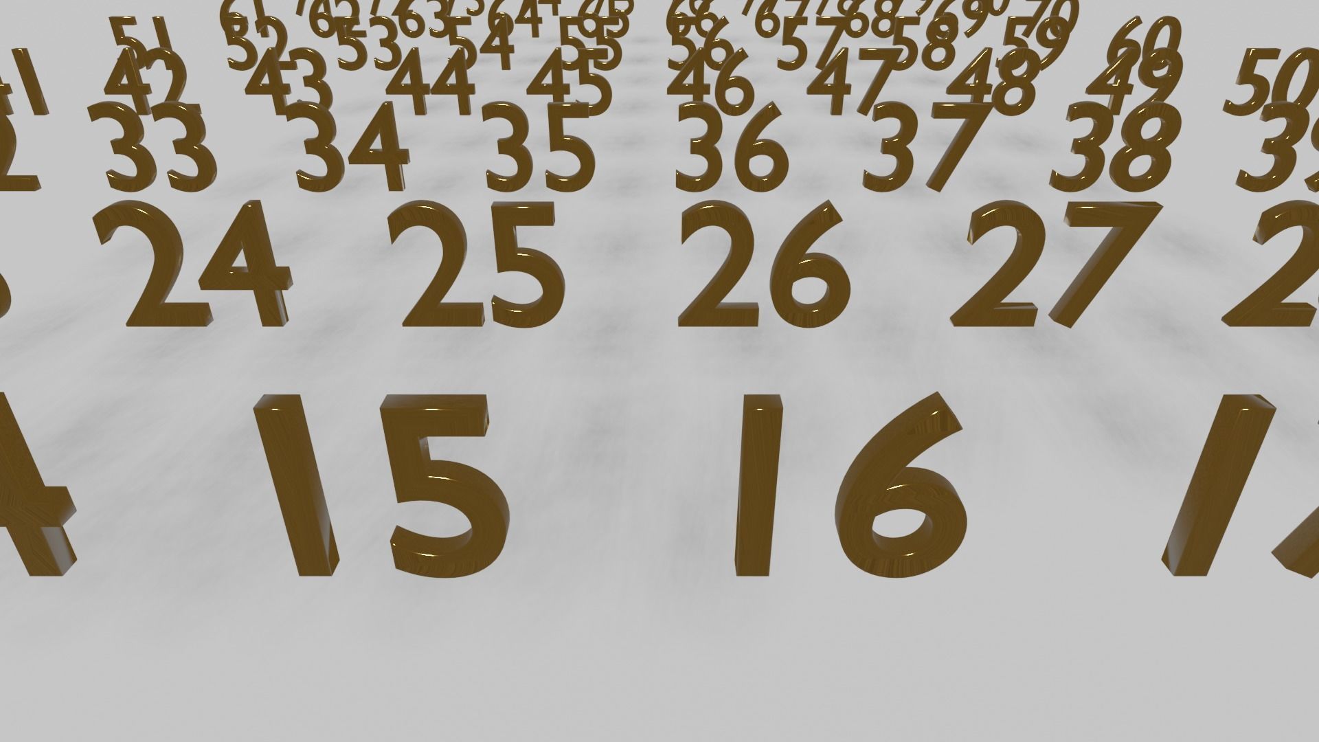 3D MODEL OF NUMBERS ONE TO HUNDRED free VR / AR / low-poly 3D model ...