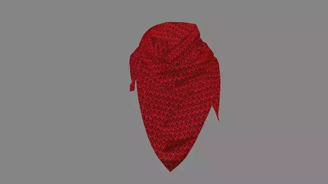 Dress collars scarves and necklaces decorated 3d models
