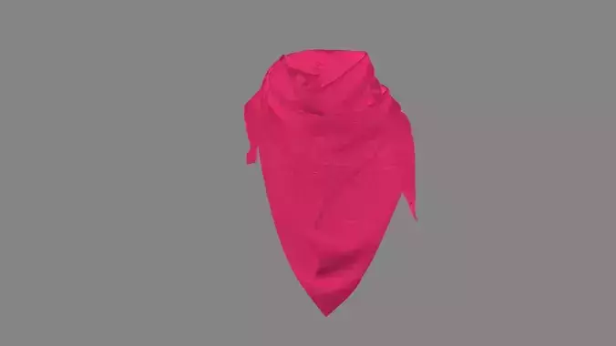 Dress collars scarves and necklaces decorated 3d models