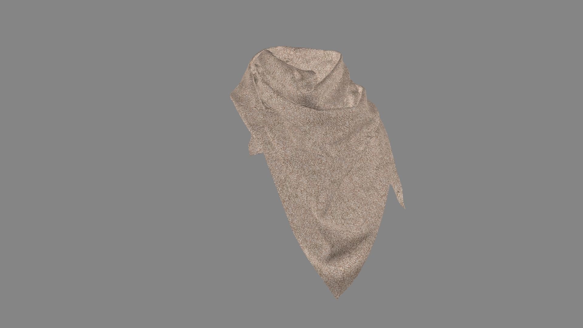 Dress collars scarves and necklaces decorated 3d models 3D model_6