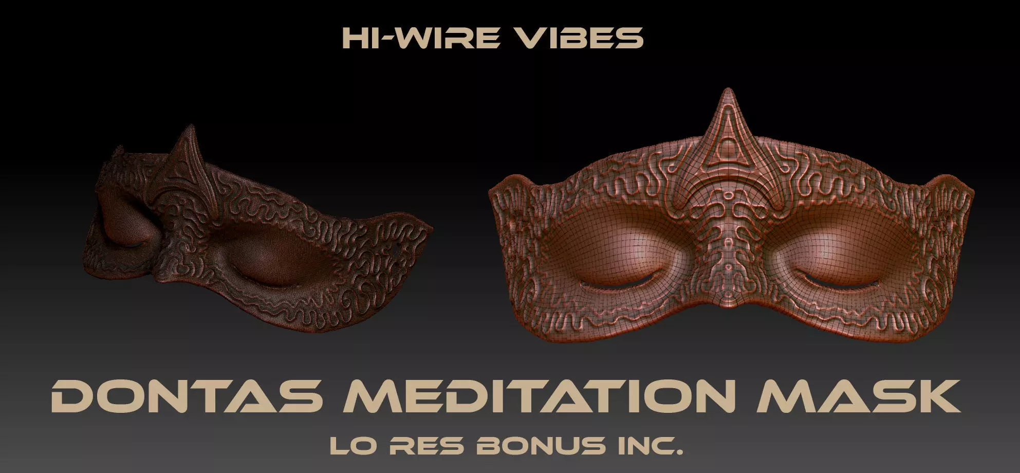 Dontas Meditation Mask Ready to print Meditation included 3D print model_0