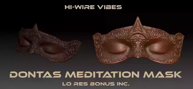 Dontas Meditation Mask Ready to print Meditation included