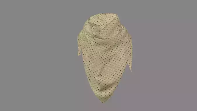 Dress collars scarves and necklaces decorated 3d models