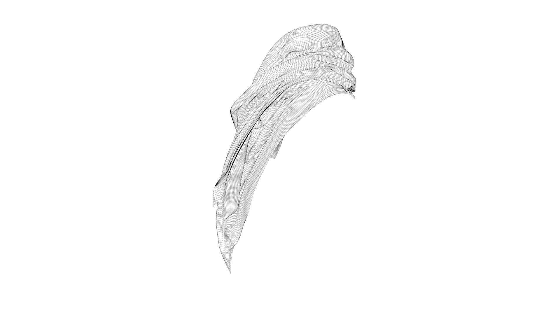 Dress collars scarves and necklaces decorated 3d models 3D model_8