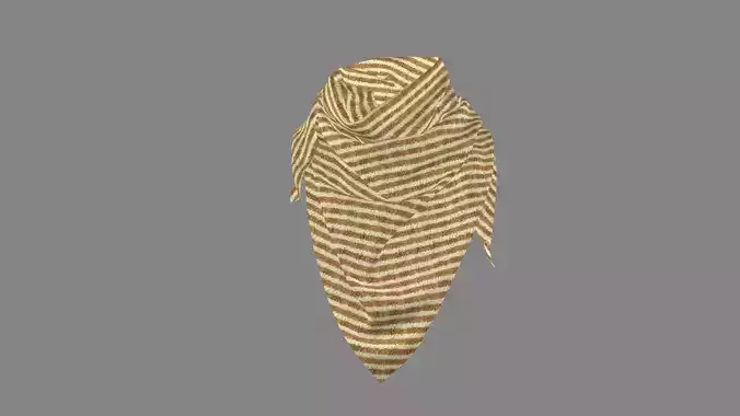 Dress collars scarves and necklaces decorated 3d models