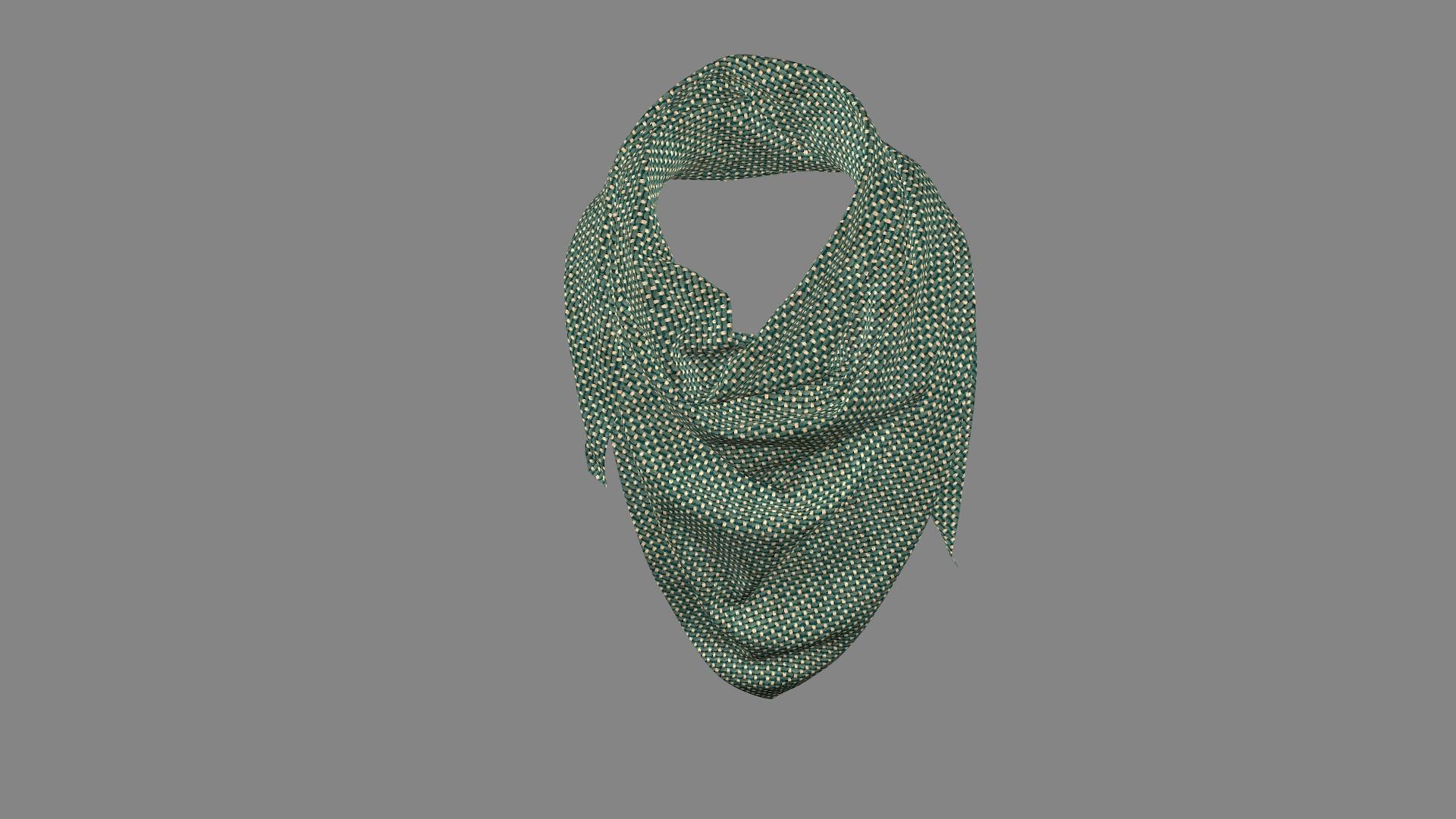Dress collars scarves and necklaces decorated 3d models 3D model_3