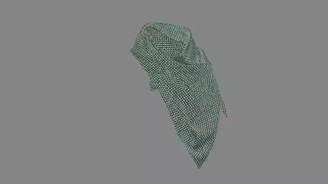 Dress collars scarves and necklaces decorated 3d models