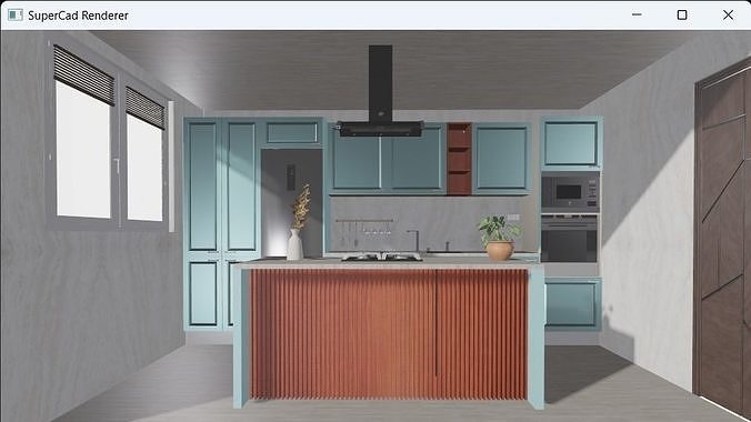 Kitchen Cabinets Set Free 3D model