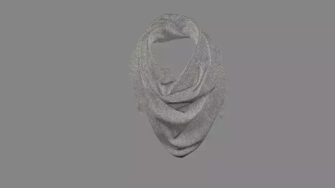 Dress collars scarves and necklaces decorated 3d models