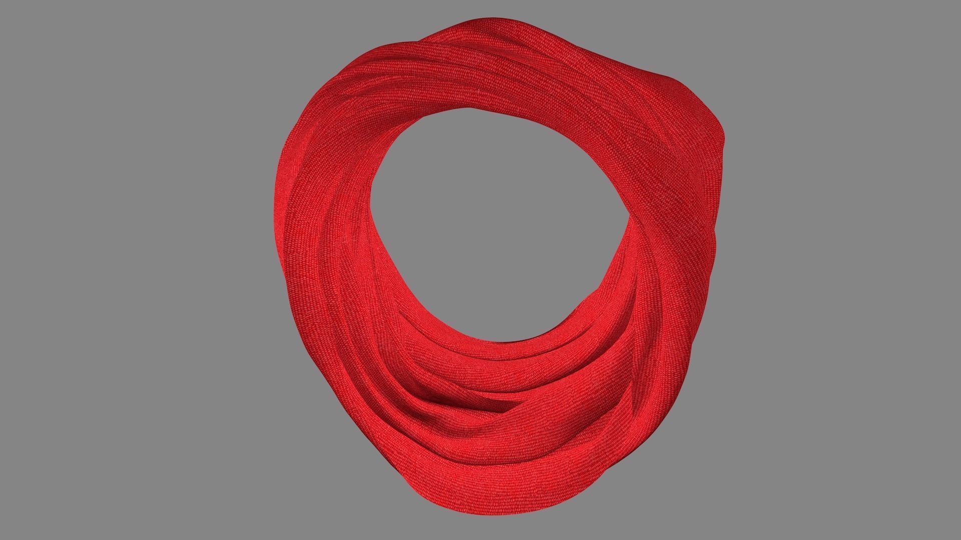 Dress collars scarves and necklaces decorated 3d models 3D model_4