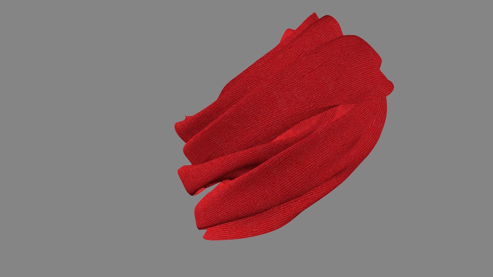 Dress collars scarves and necklaces decorated 3d models 3D model_6