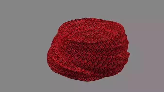 Dress collars scarves and necklaces decorated 3d models