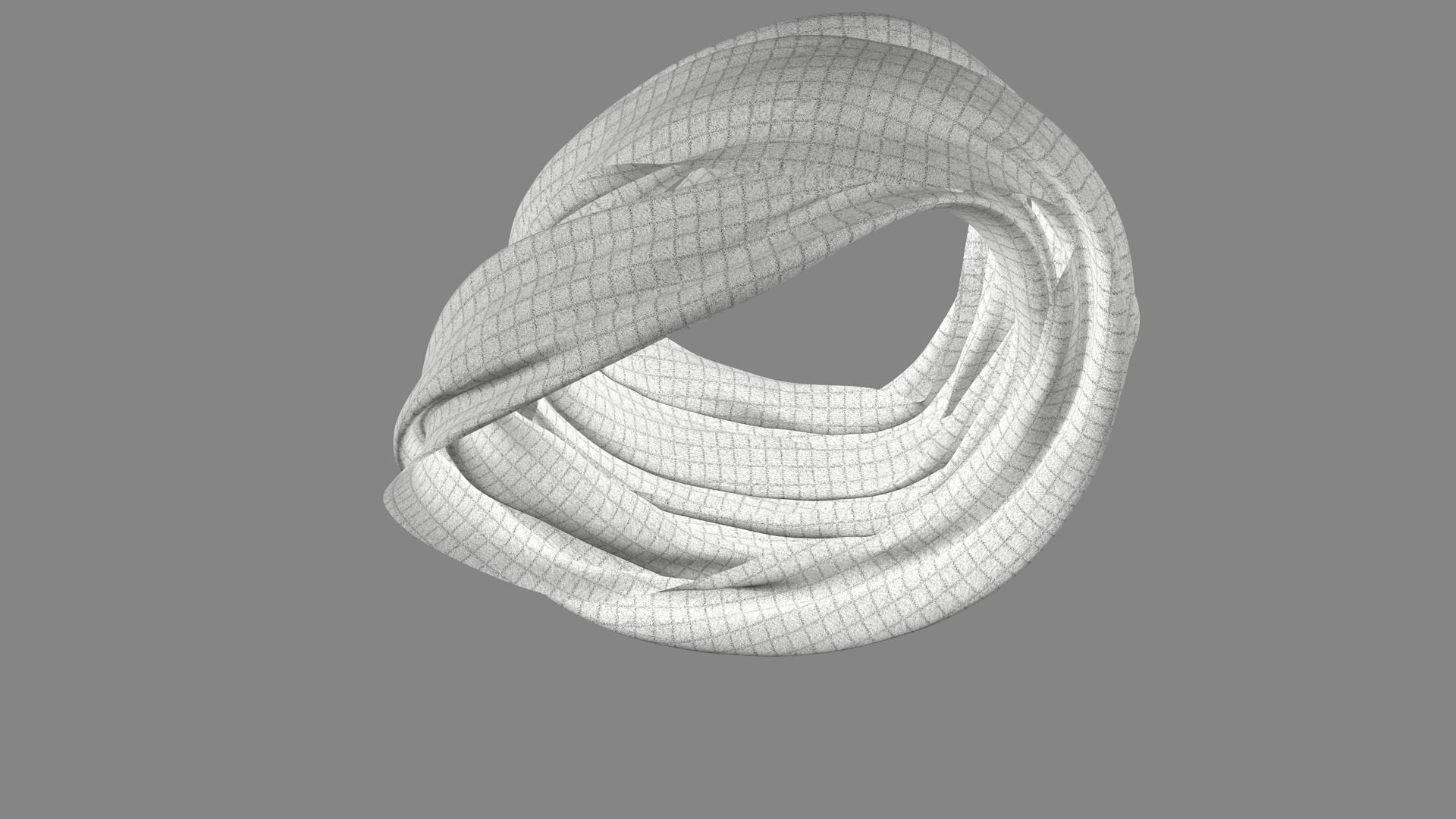 Dress collars scarves and necklaces decorated 3d models 3D model_4