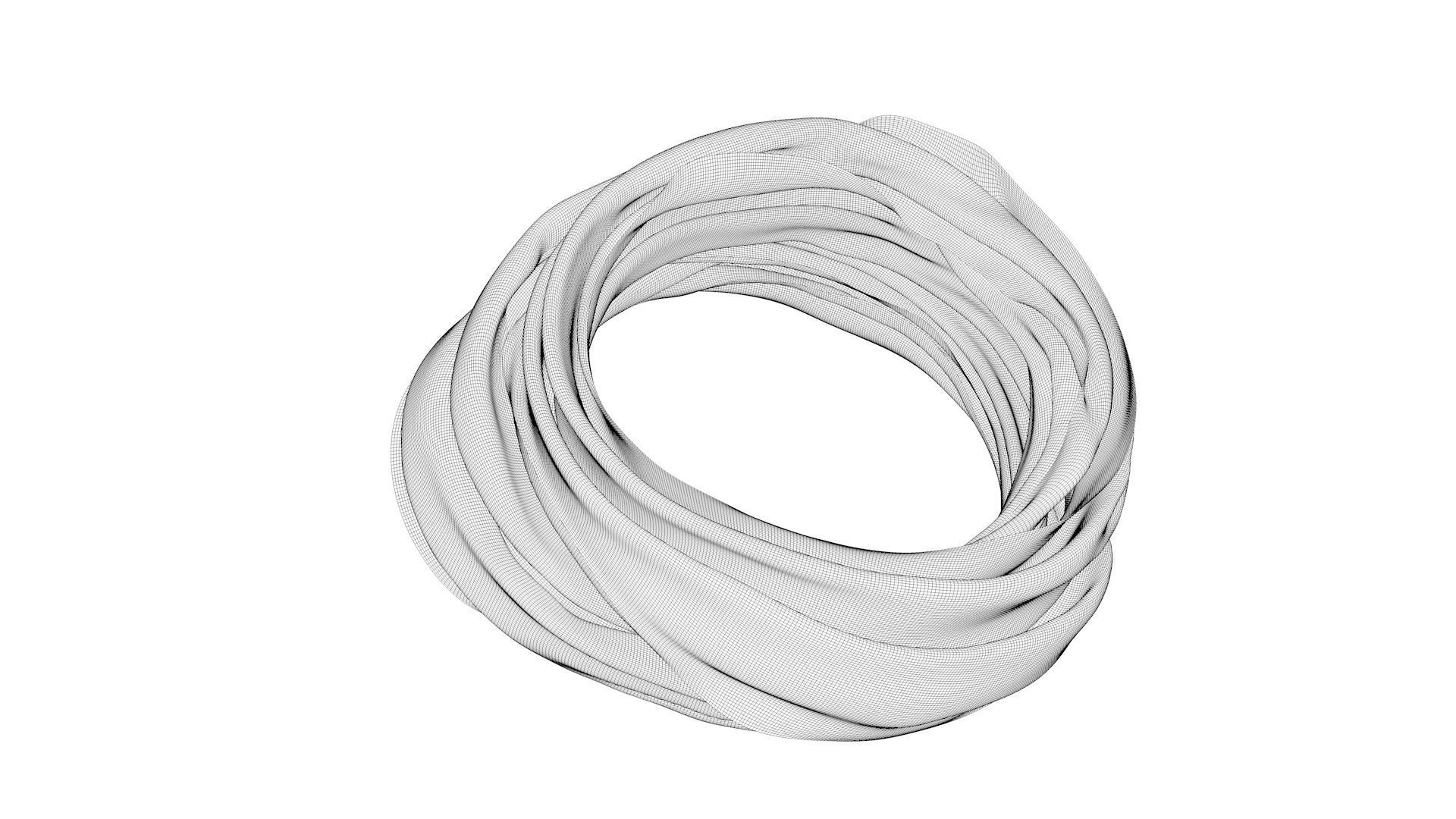 Dress collars scarves and necklaces decorated 3d models 3D model_1