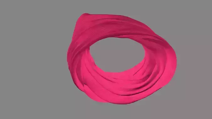 Dress collars scarves and necklaces decorated 3d models