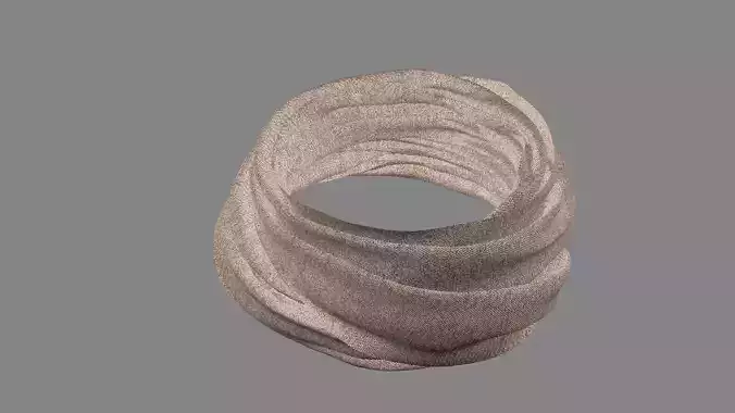 Dress collars scarves and necklaces decorated 3d models