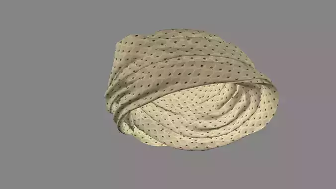 Dress collars scarves and necklaces decorated 3d models