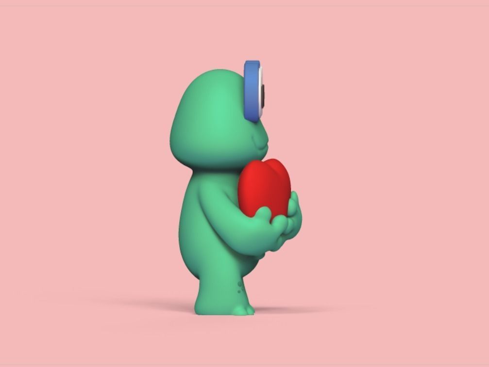 Frog Heart 3D print model_3
