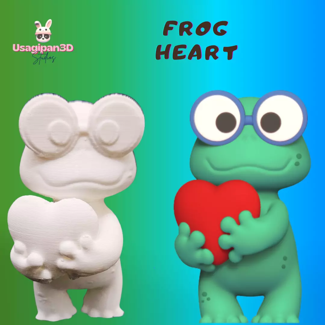 Frog Heart 3D print model_0