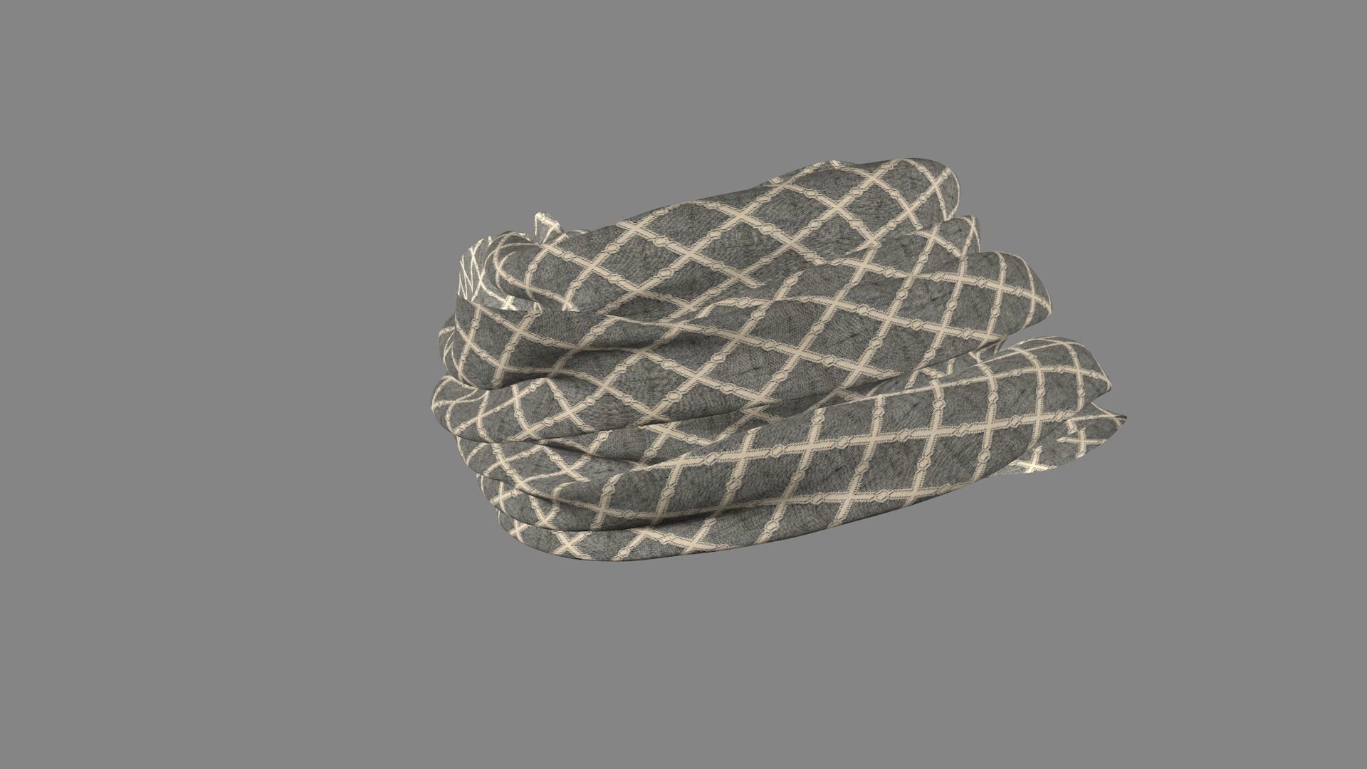 Dress collars scarves and necklaces decorated 3d models 3D model_4