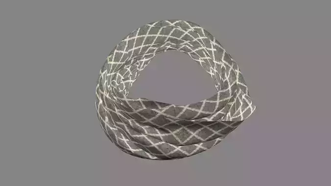 Dress collars scarves and necklaces decorated 3d models