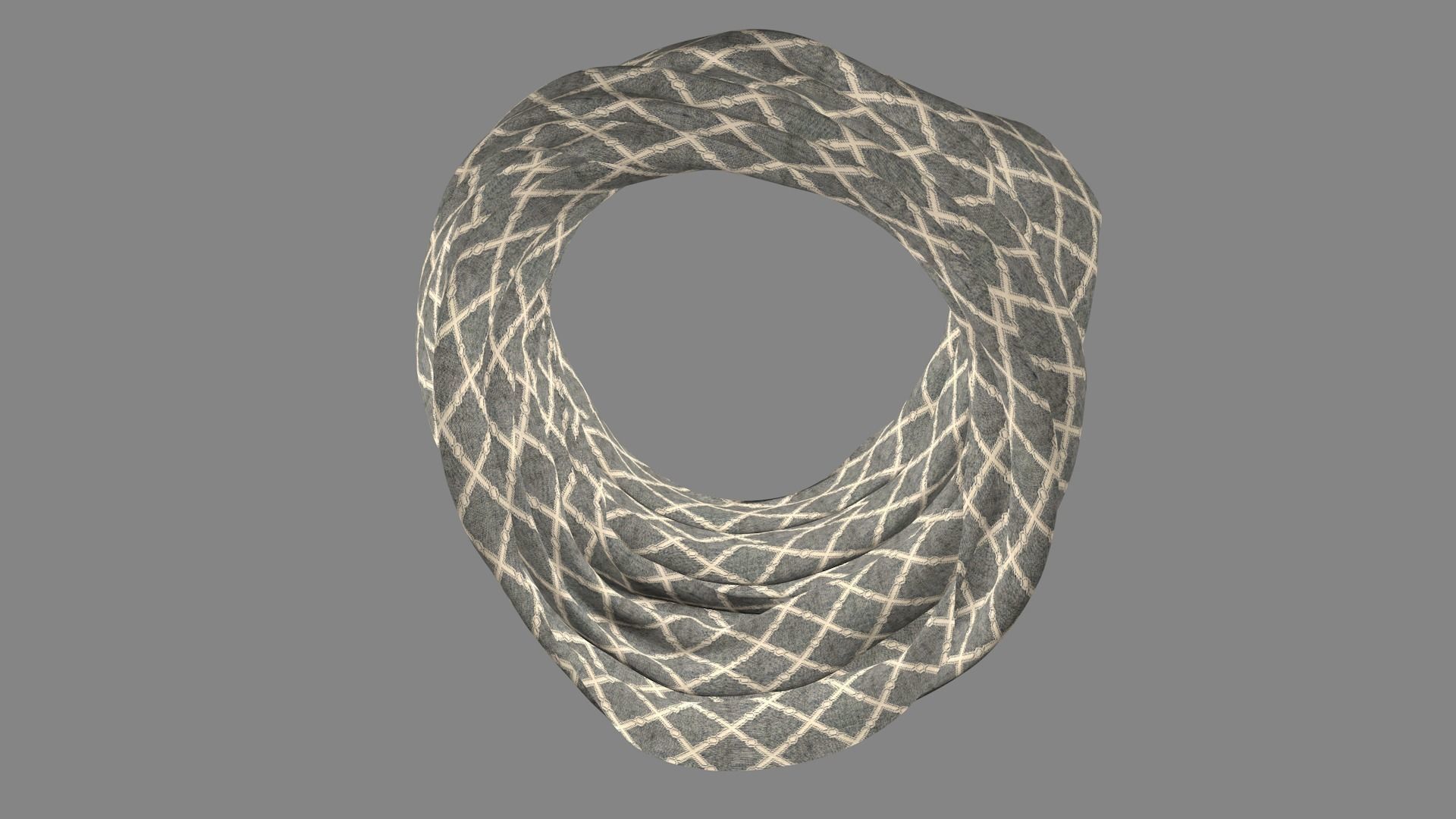 Dress collars scarves and necklaces decorated 3d models 3D model_3
