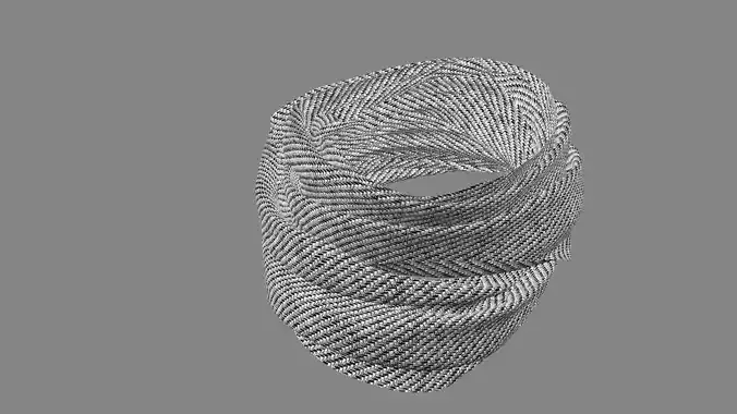 Dress collars scarves and necklaces decorated 3d models