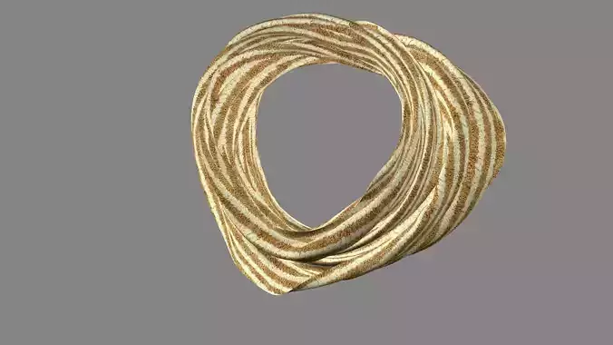 Dress collars scarves and necklaces decorated 3d models