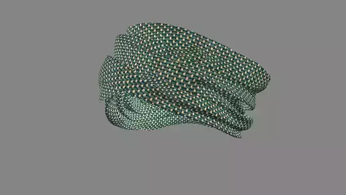 Dress collars scarves and necklaces decorated 3d models