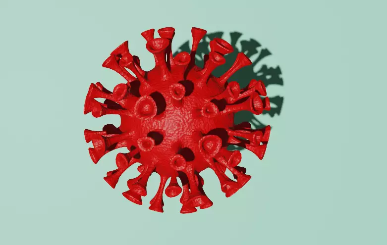 Cororna Virus 3D Model Low-poly 3D model_0