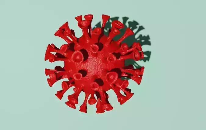 Cororna Virus 3D Model Low-poly 3D model