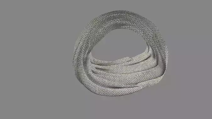 Dress collars scarves and necklaces decorated 3d models