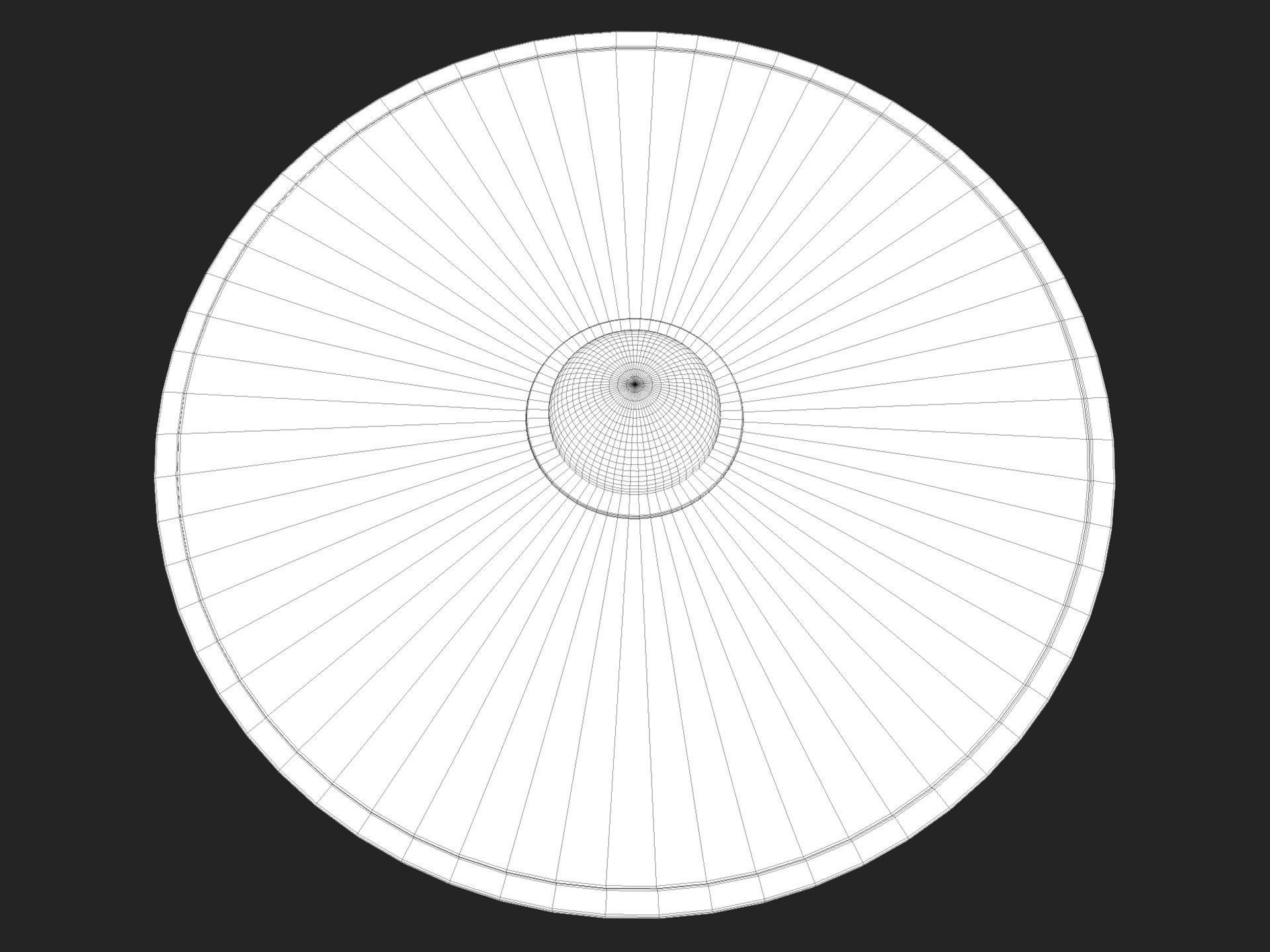 Viking shield Low-poly 3D model_9