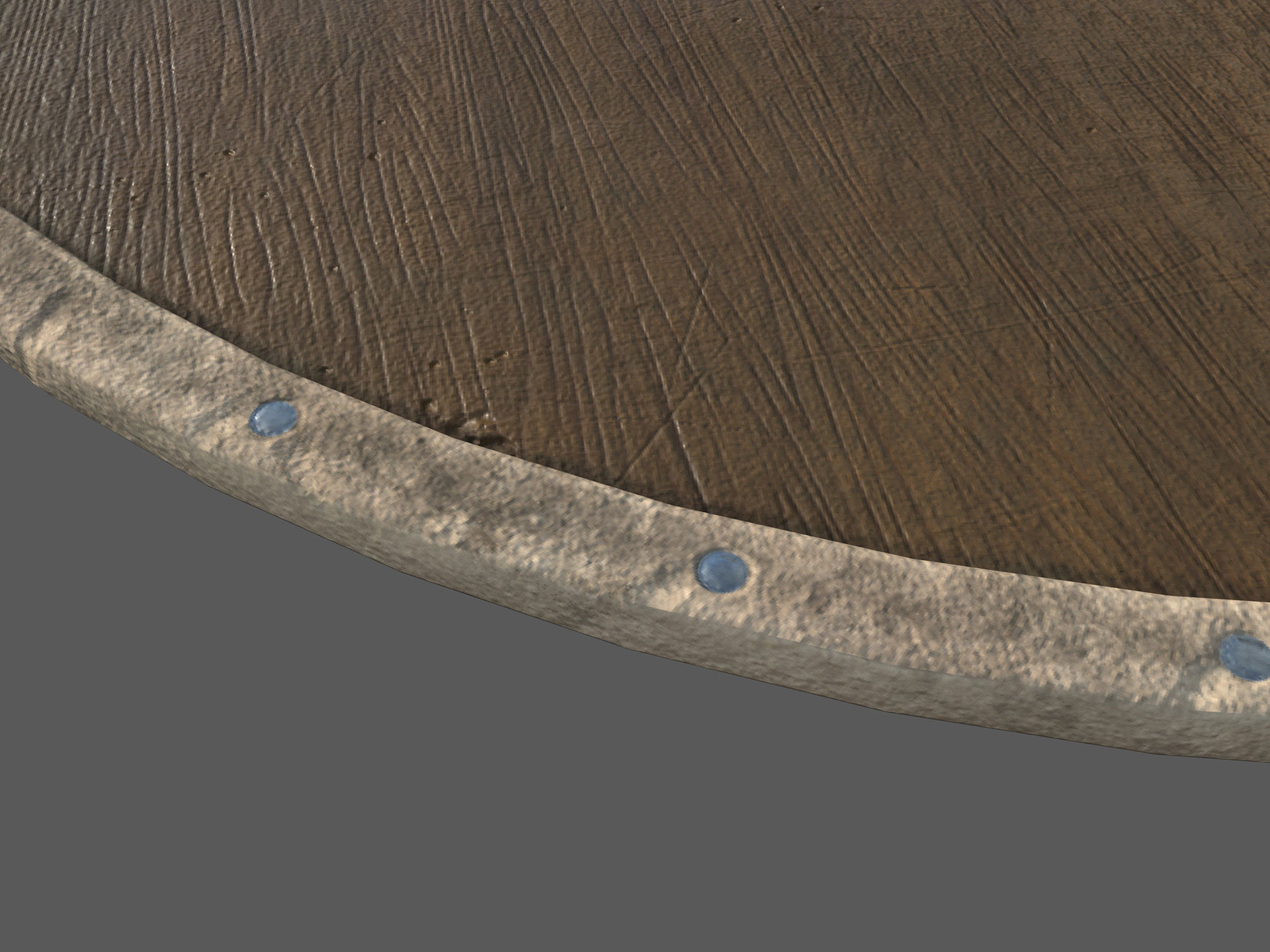 Viking shield Low-poly 3D model_6