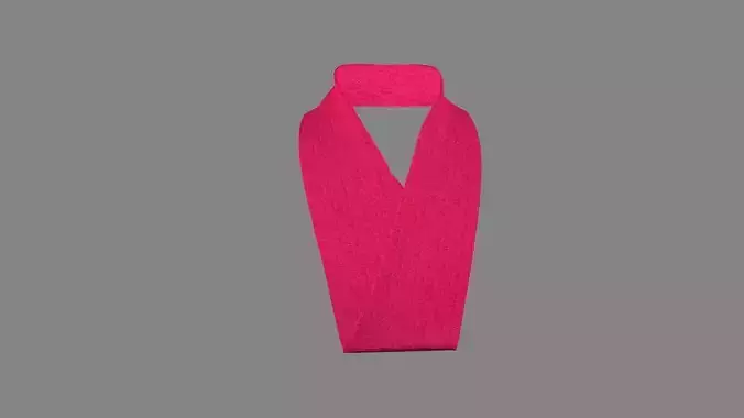 Dress collars scarves and necklaces decorated 3d models