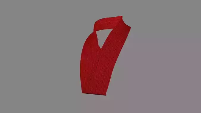 Dress collars scarves and necklaces decorated 3d models