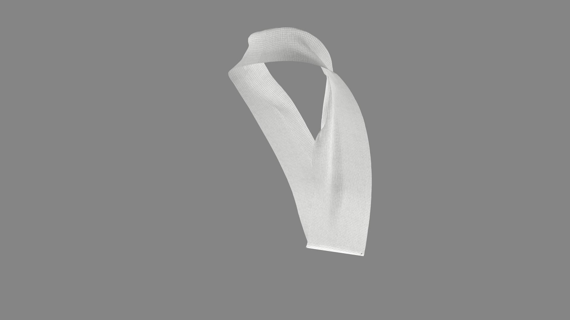 Dress collars scarves and necklaces decorated 3d models 3D model_3