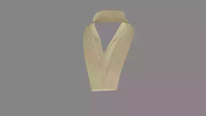 Dress collars scarves and necklaces decorated 3d models