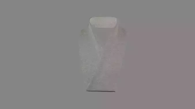 Dress collars scarves and necklaces decorated 3d models